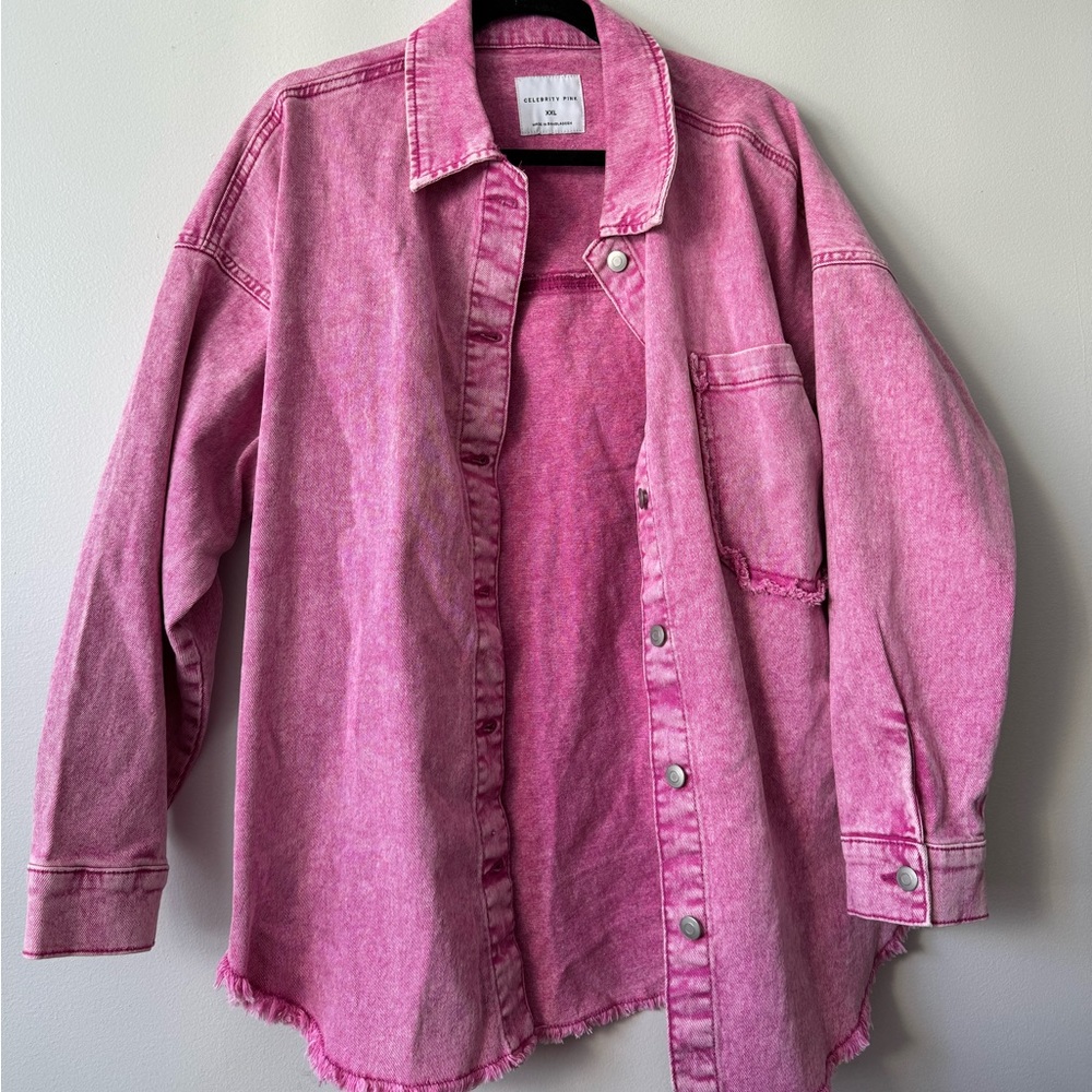 Pink shacket Jean